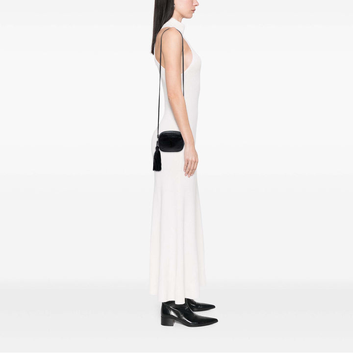 Saint Laurent Mini Croc embossé Cuir Blogger Sac caméra