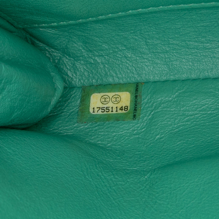 Quilted Patent New Clutch on Chain Green - Gaby Paris