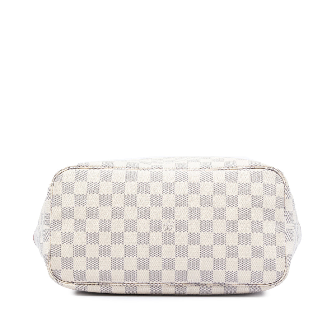 Louis Vuitton Neverfull MM Damier Azur Blanc – vue 3 – GABY PARIS