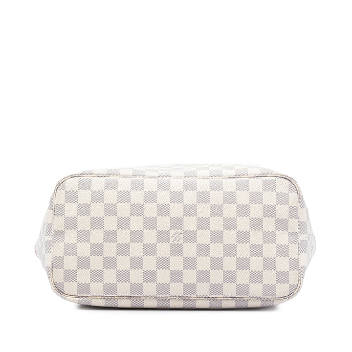 Louis Vuitton Neverfull MM Damier Azur Blanc – vue 3 – GABY PARIS