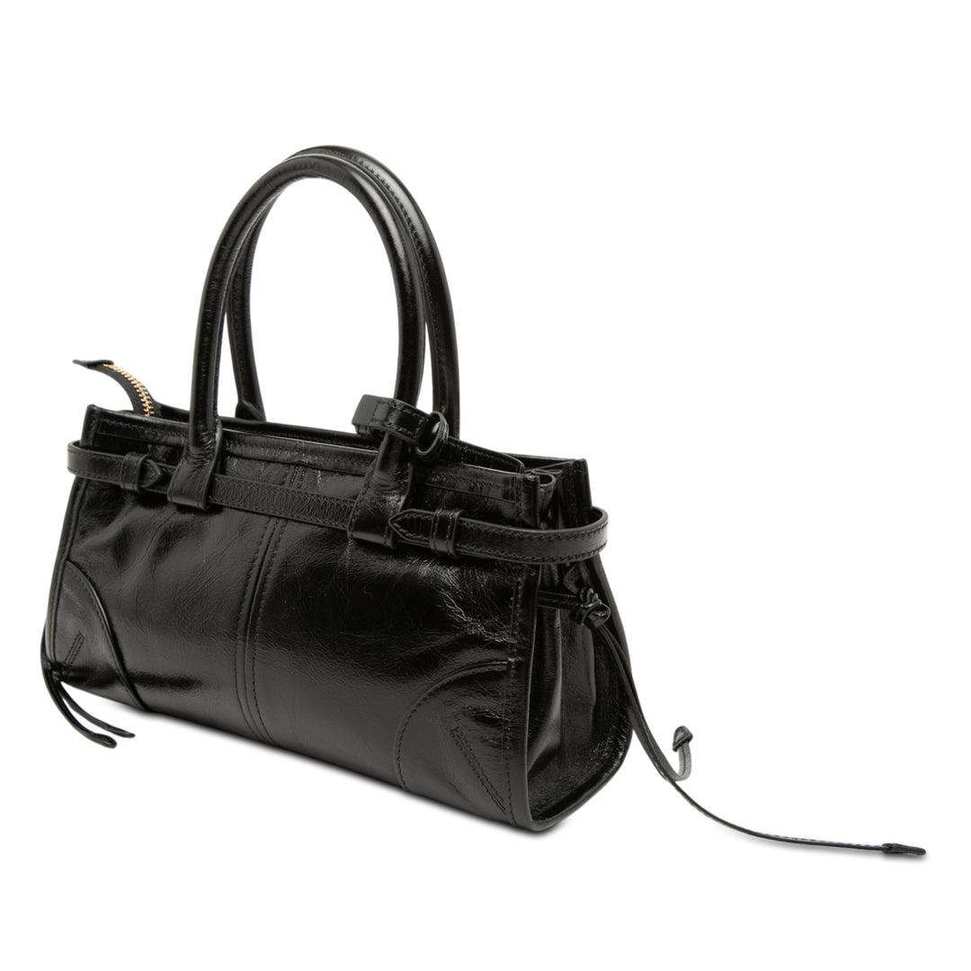 Prada Mini Glossy Cuir de veau Bonnie Sac à main
