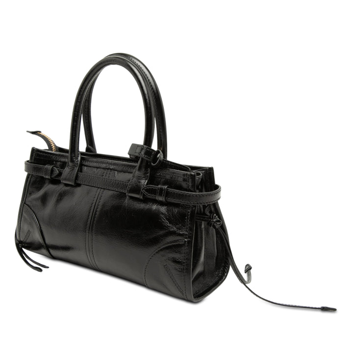 Prada Mini Glossy Cuir de veau Bonnie Sac à main