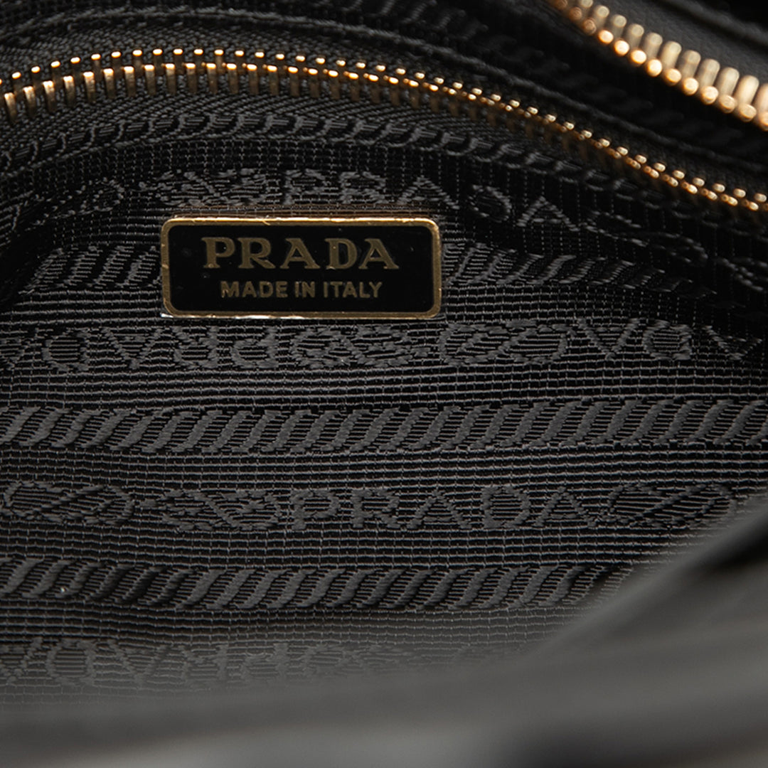Prada Mini Glossy Cuir de veau Bonnie Sac à main