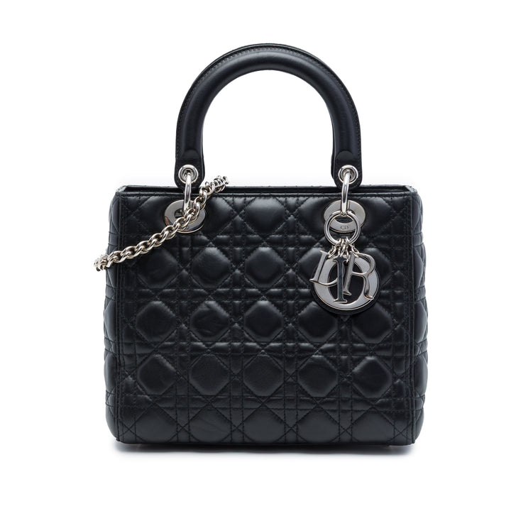 Dior Medium Cuir d’agneau Cannage Lady Dior