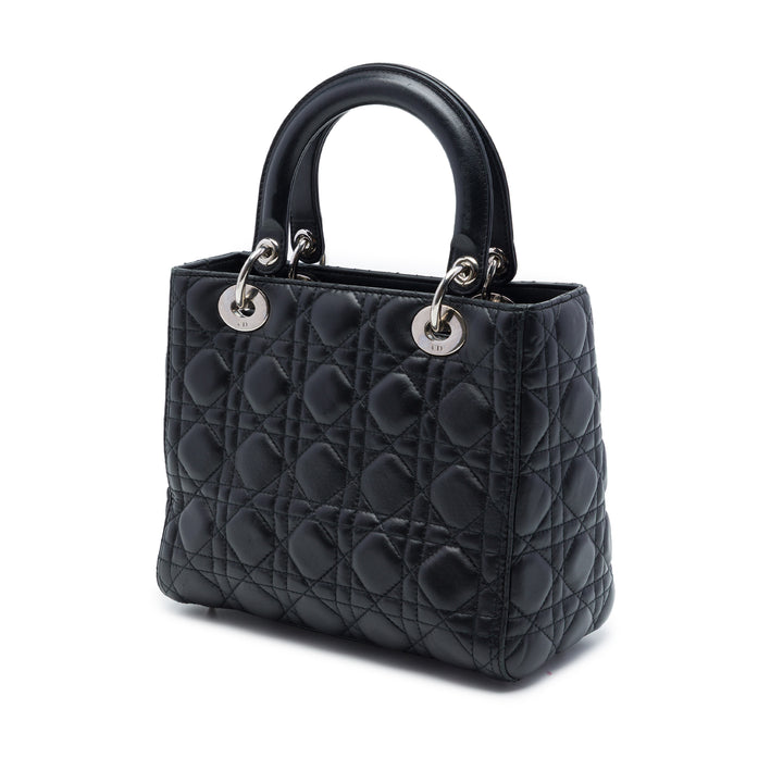 Dior Medium Cuir d’agneau Cannage Lady Dior