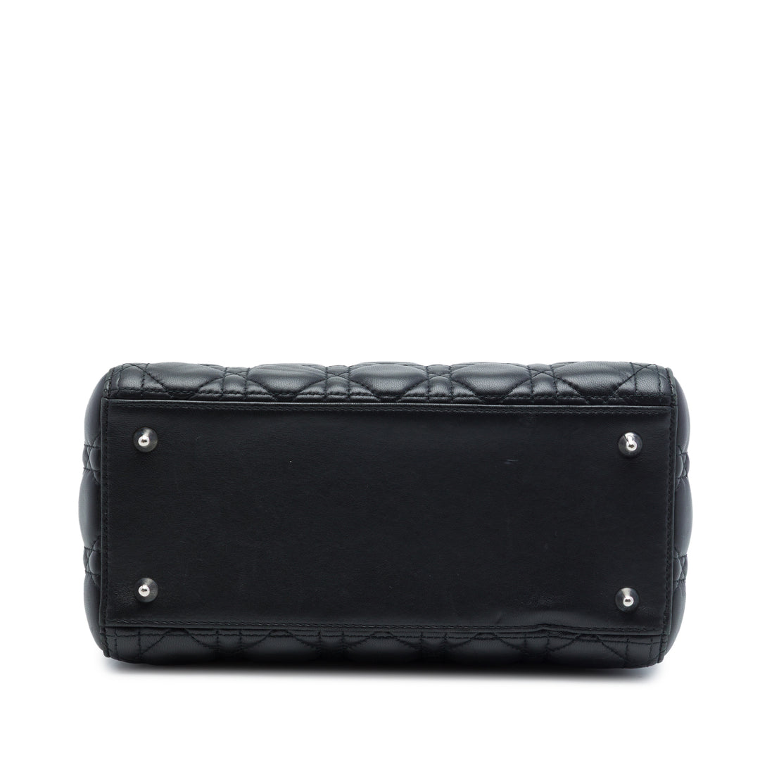 Dior Medium Cuir d’agneau Cannage Lady Dior
