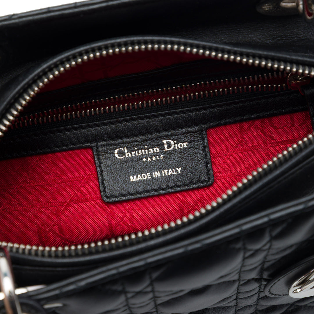 Dior Medium Cuir d’agneau Cannage Lady Dior