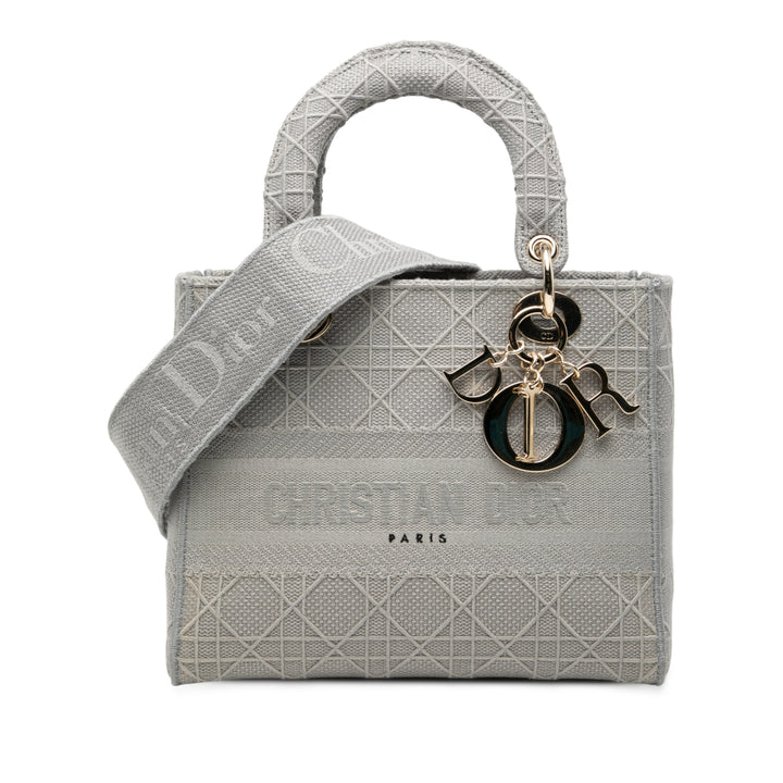 Dior Medium Toile Cannage Lady D Lite