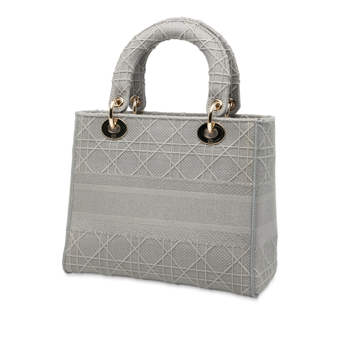 Dior Medium Toile Cannage Lady D Lite