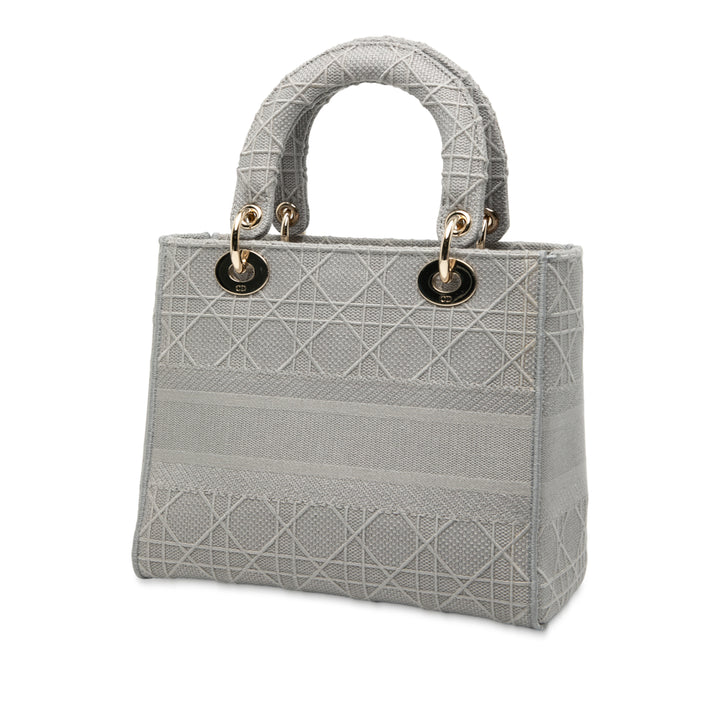 Dior Medium Toile Cannage Lady D Lite