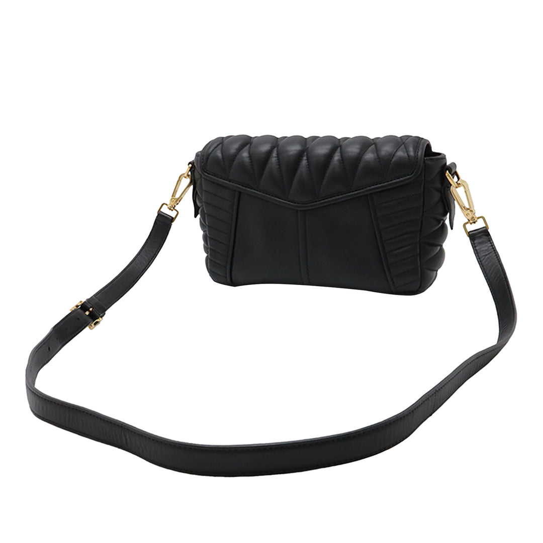 Miu Miu Matelasse Nappa Biker Sac porté croisé