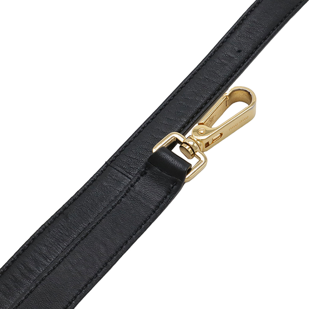 Miu Miu Matelasse Nappa Biker Sac porté croisé
