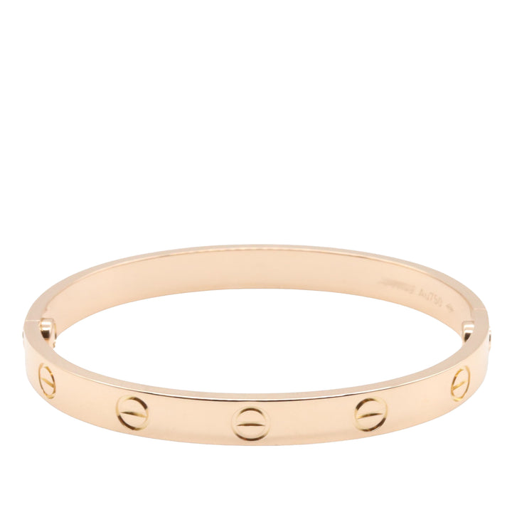 18K Rose Gold Classic Love Bracelet Pink - Gaby Paris