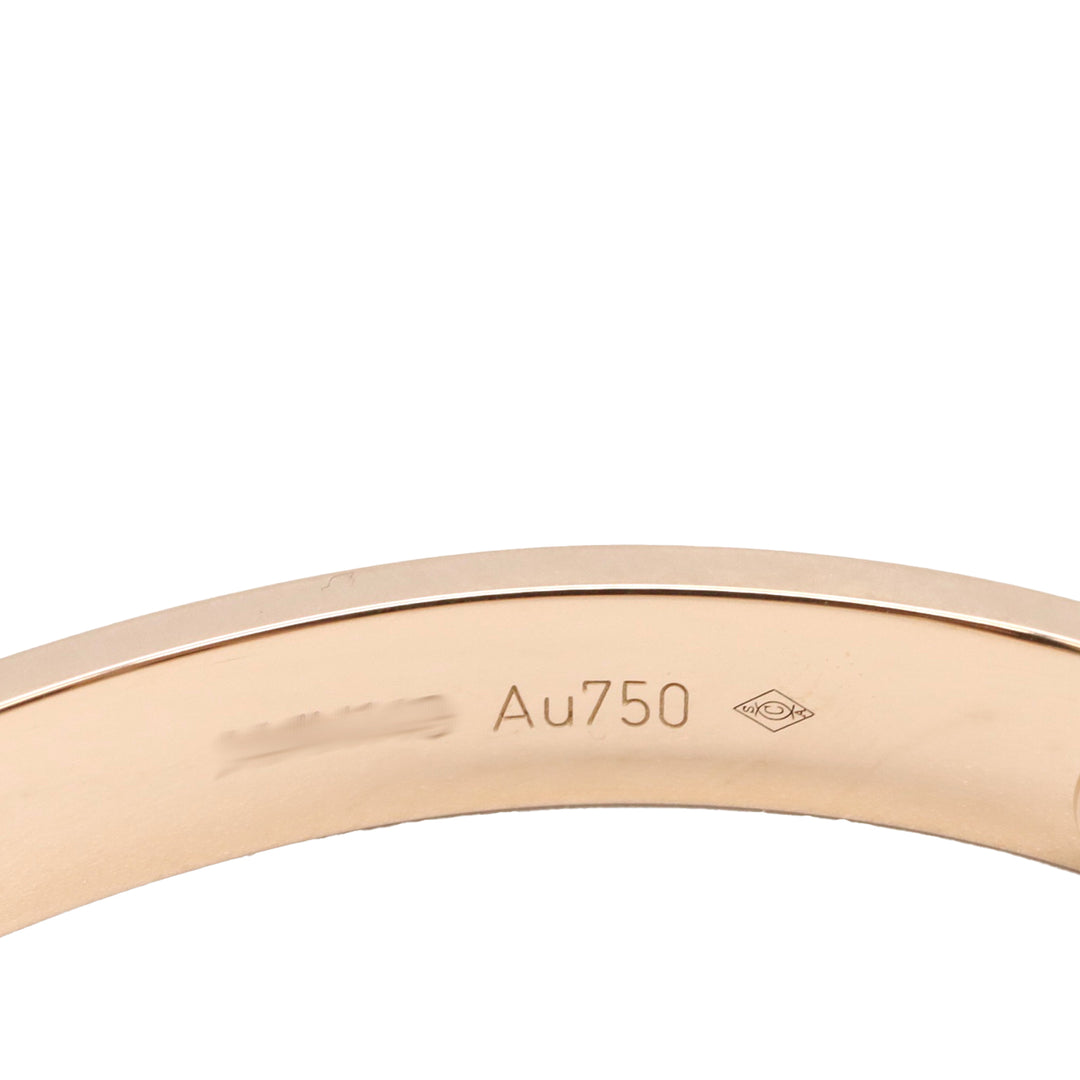 18K Rose Gold Classic Love Bracelet Pink - Gaby Paris