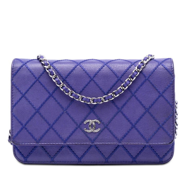 Chanel CC Matelassé Fancy Wallet on Chain Cuir de veau