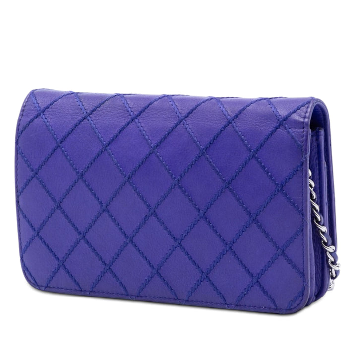 Chanel CC Matelassé Fancy Wallet on Chain Cuir de veau