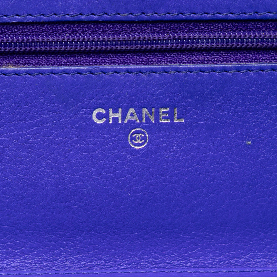 Chanel CC Matelassé Fancy Wallet on Chain Cuir de veau