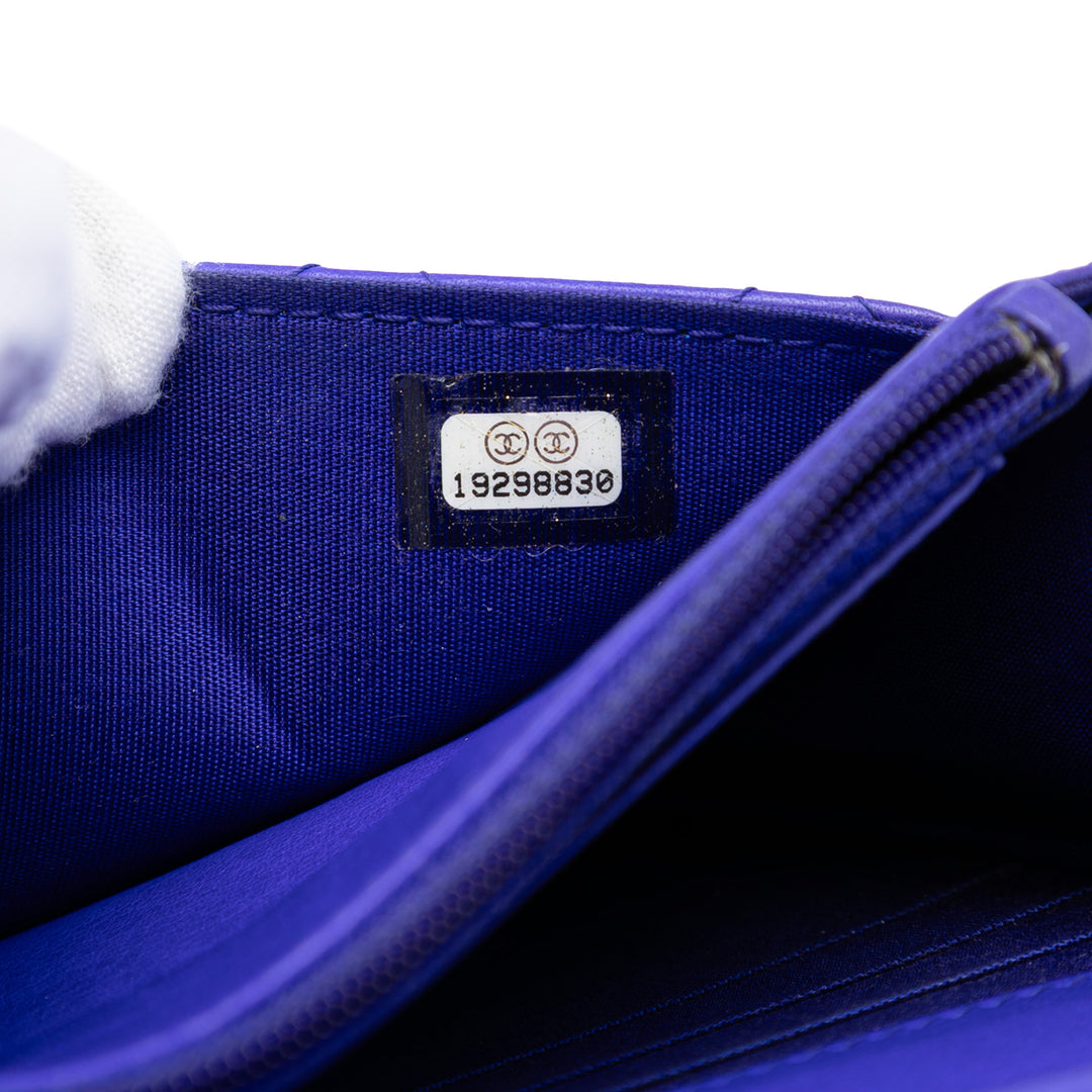 Chanel CC Matelassé Fancy Wallet on Chain Cuir de veau