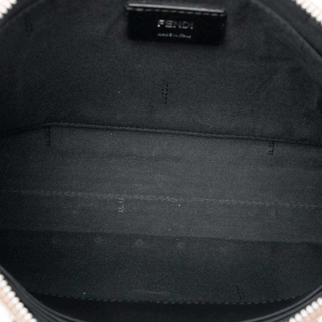 Fendi clouté Cuir à finitions Zucca Coated Toile Pochette