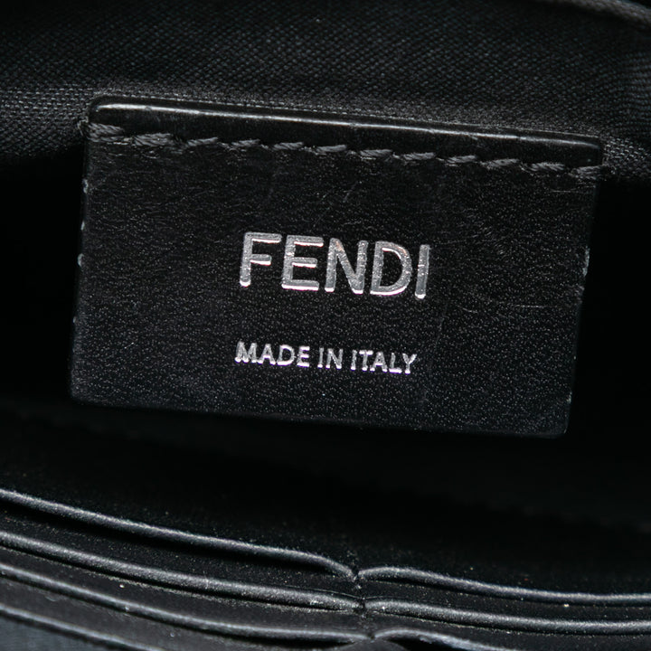 Fendi clouté Cuir à finitions Zucca Coated Toile Pochette