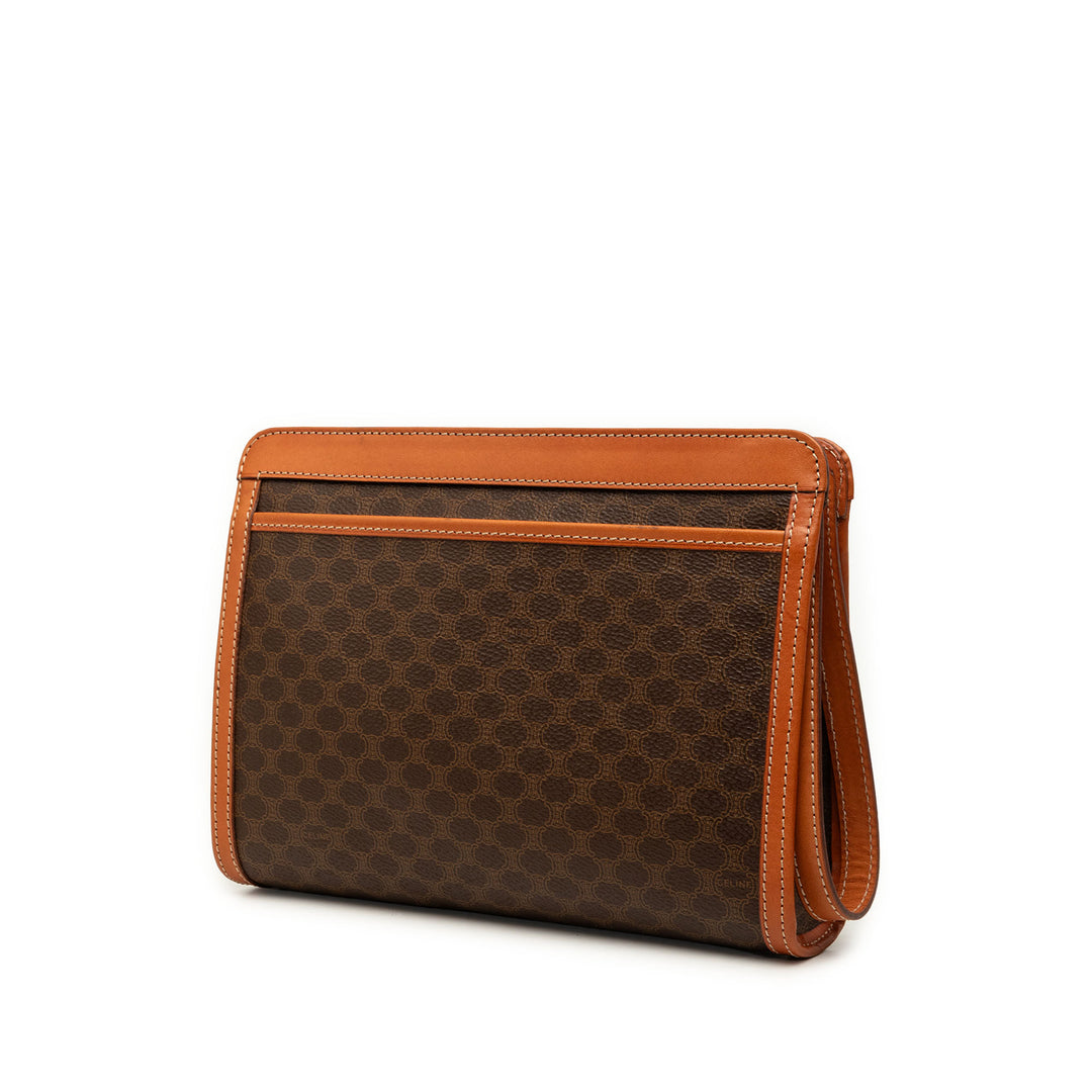 Macadam Pochette Toile enduite Marron