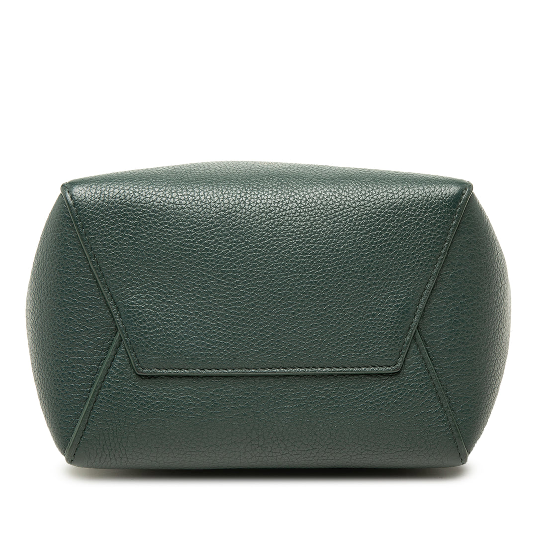 Celine Sac seau Souple grainé Seau Sangle Petit Cuir de veau grainé Vert – vue 3 – GABY PARIS