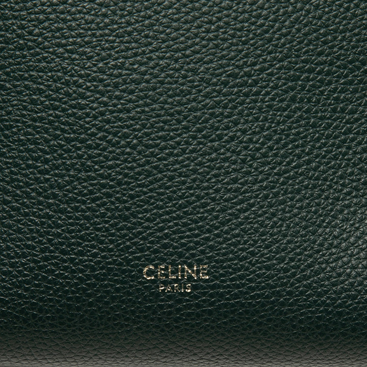 Celine Sac seau Souple grainé Seau Sangle Petit Cuir de veau grainé Vert – vue 5 – GABY PARIS