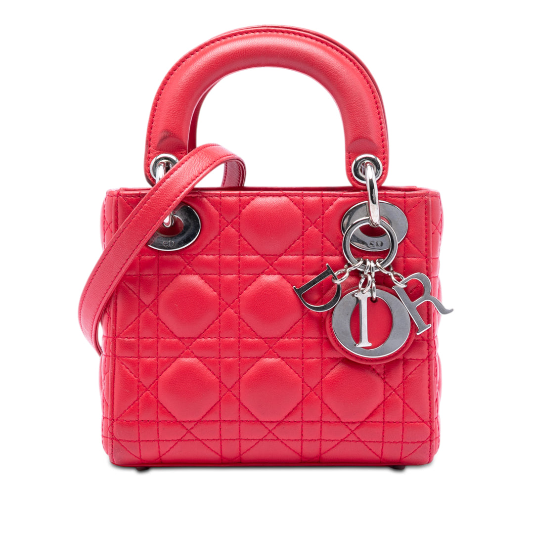 Dior Mini Cuir d’agneau Cannage Lady Dior