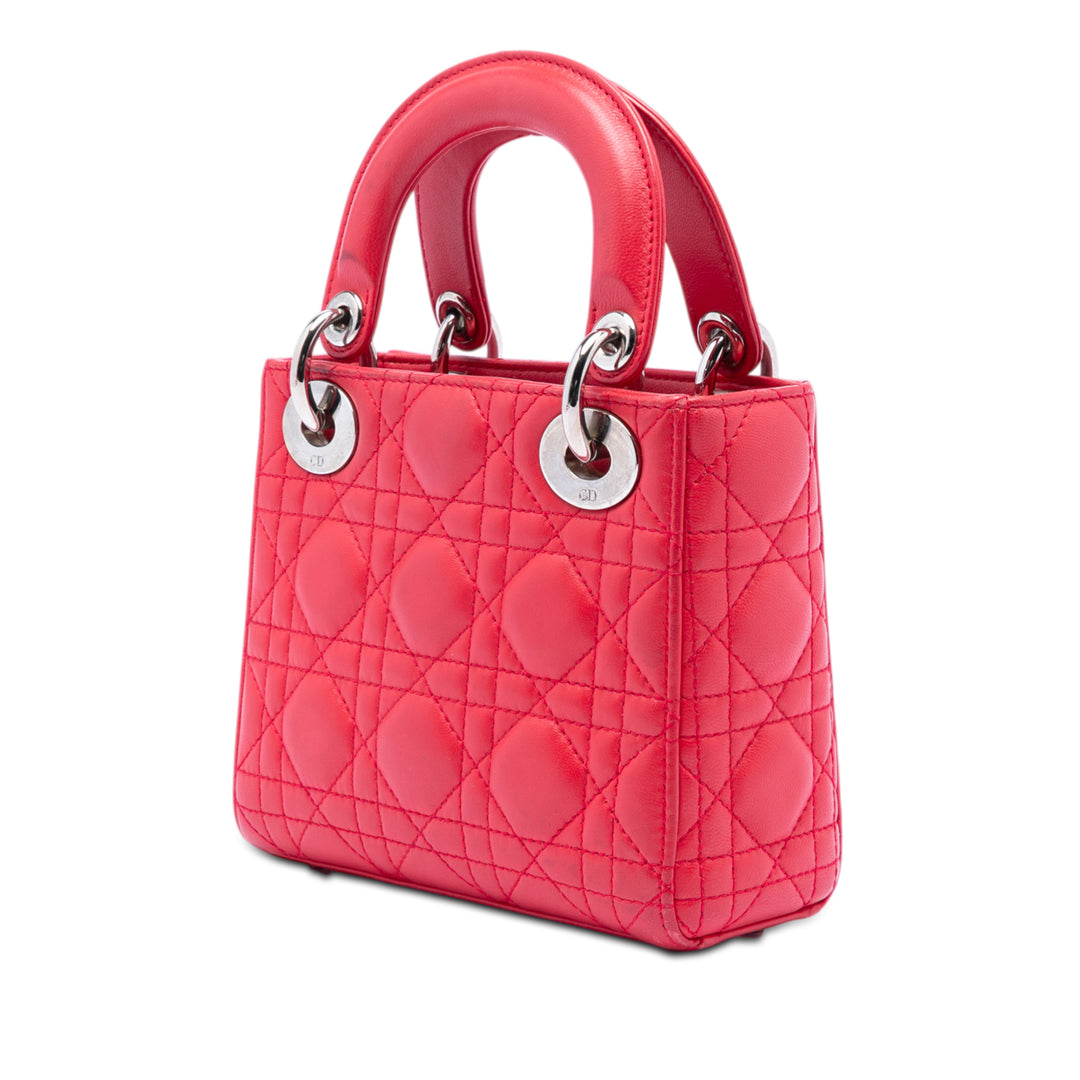 Dior Mini Cuir d’agneau Cannage Lady Dior