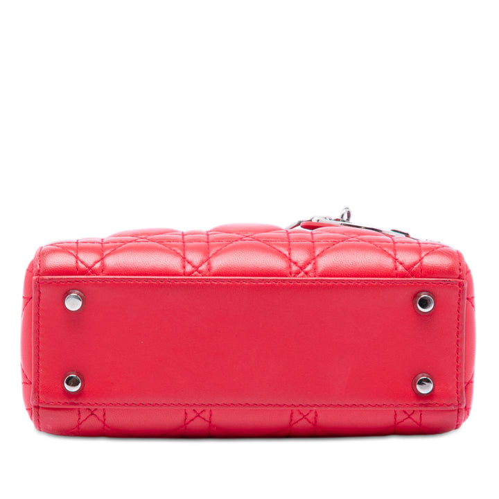 Dior Mini Cuir d’agneau Cannage Lady Dior