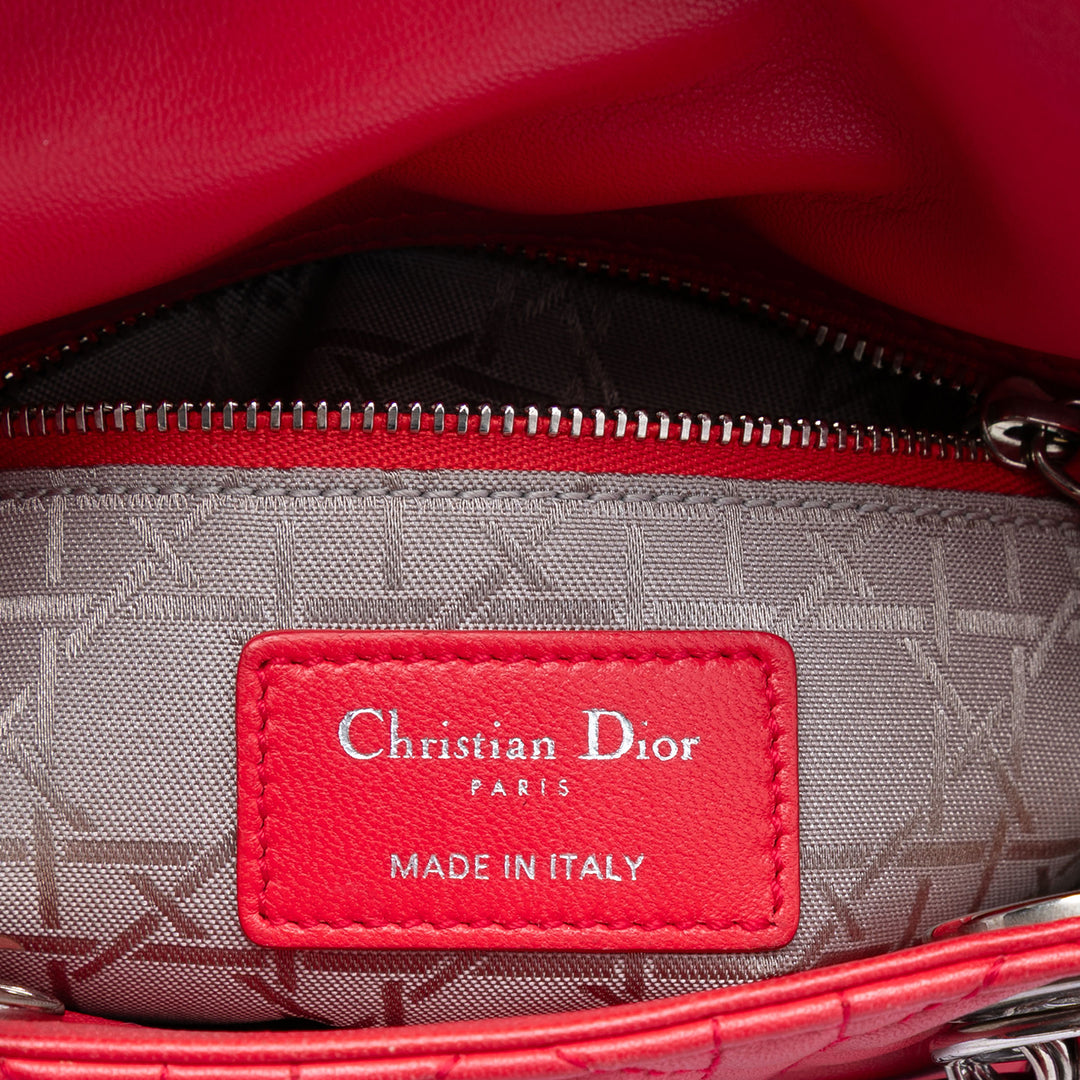 Dior Mini Cuir d’agneau Cannage Lady Dior
