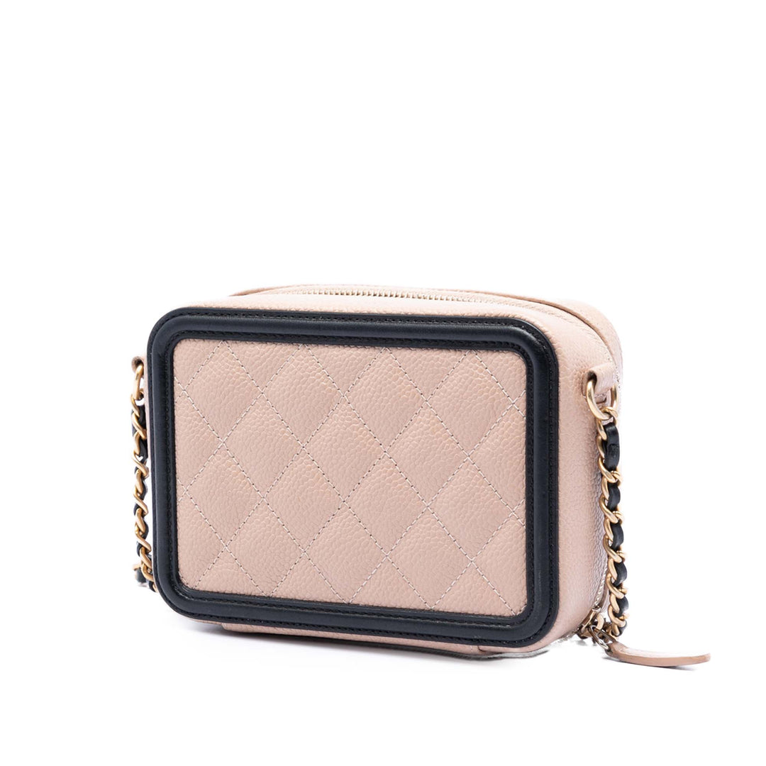 Chanel Mini Caviar CC Filigree Sac porté croisé