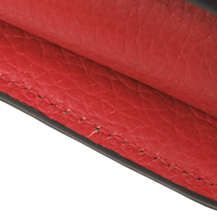 Christian Louboutin Sac bandoulière grainé By My Side Wallet on Chain Cuir de veau grainé Rouge – vue 10 – GABY PARIS