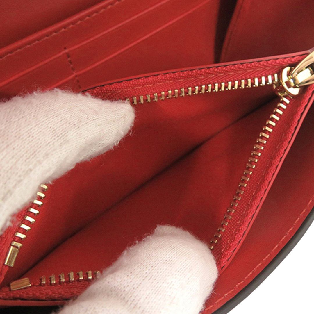 Christian Louboutin Sac bandoulière grainé By My Side Wallet on Chain Cuir de veau grainé Rouge – vue 6 – GABY PARIS