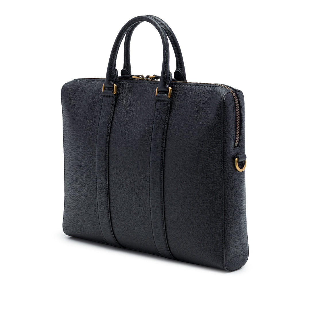 Gucci Porte-documents Web Business Cuir de veau Noir – vue 2 – GABY PARIS