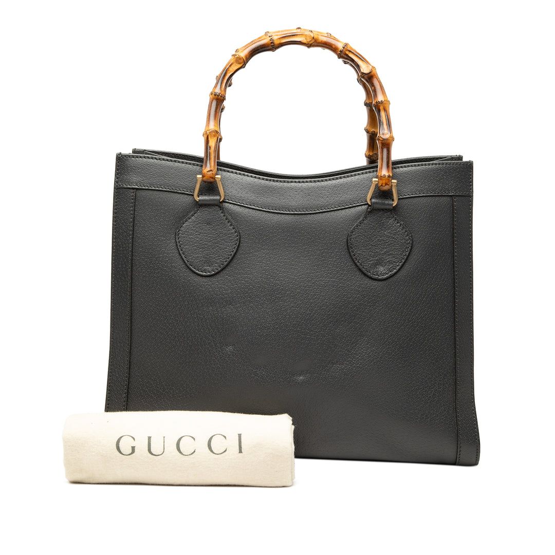 Gucci Medium Cuir Bamboo Diana Cabas