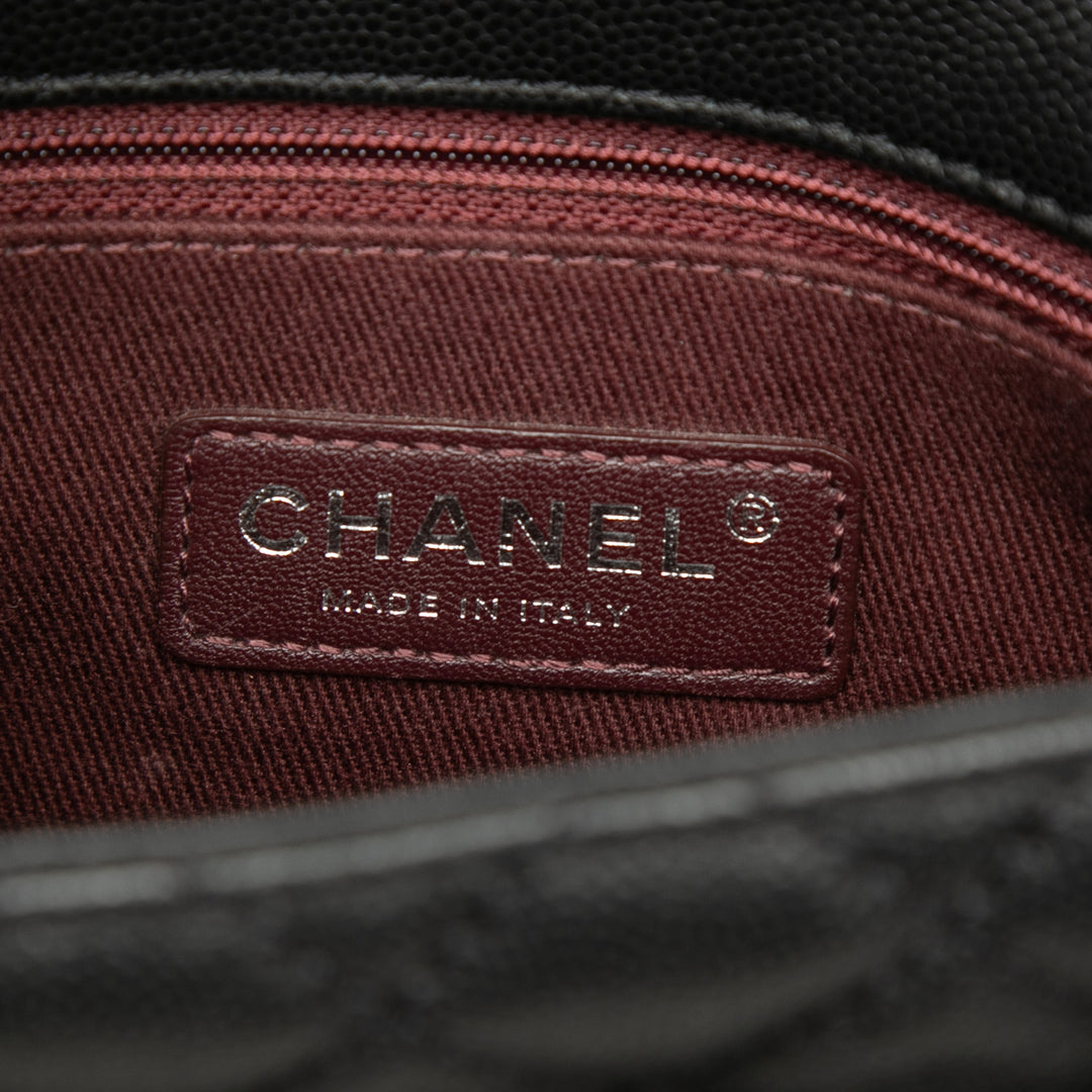 Chanel Sac à main Matelassé Coco à Mini Cuir caviar Noir – vue 5 – GABY PARIS
