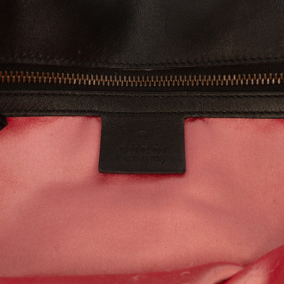 GG Marmont Matelasse Sac Moyen Noir