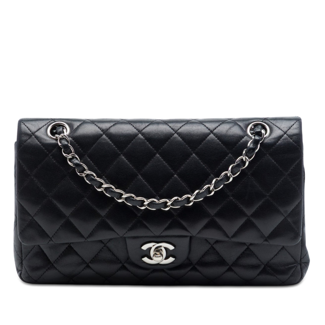 Chanel Medium Classic Cuir d’agneau Double rabat