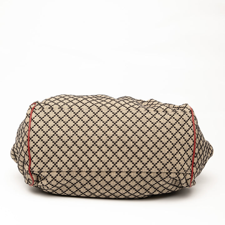 Gucci Diamante Toile Sukey Sac