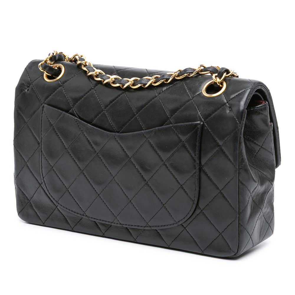 Chanel Small Classic Cuir d’agneau Double rabat Noir – GABY PARIS Authentique