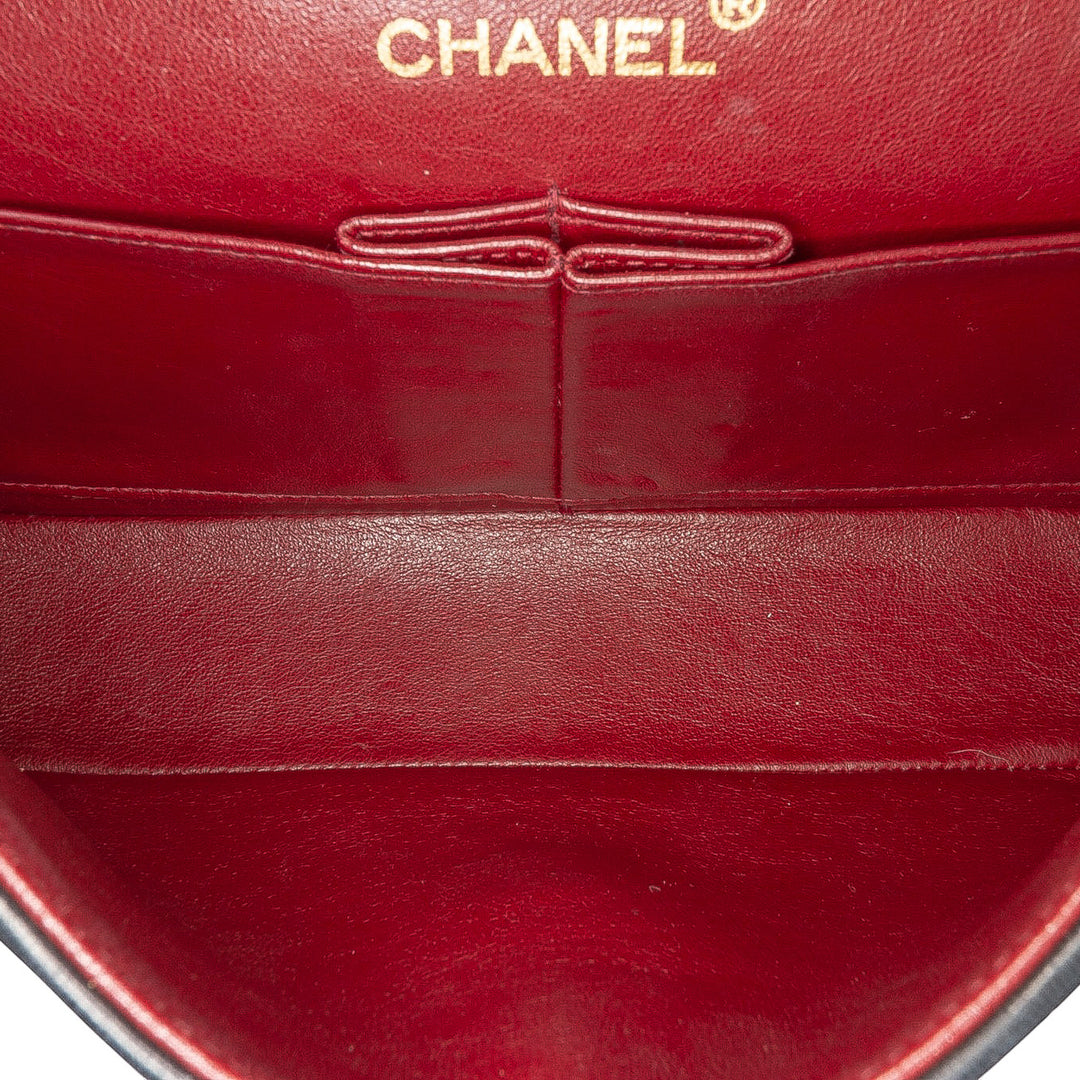 Chanel Small Classic Cuir d’agneau Double rabat Noir – GABY PARIS Authentique