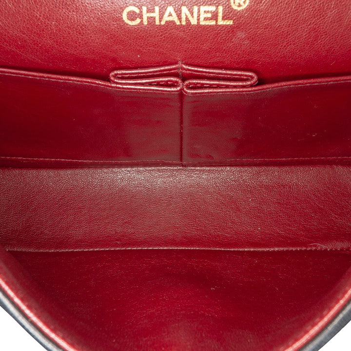Chanel Small Classic Cuir d’agneau Double rabat Noir – GABY PARIS Authentique