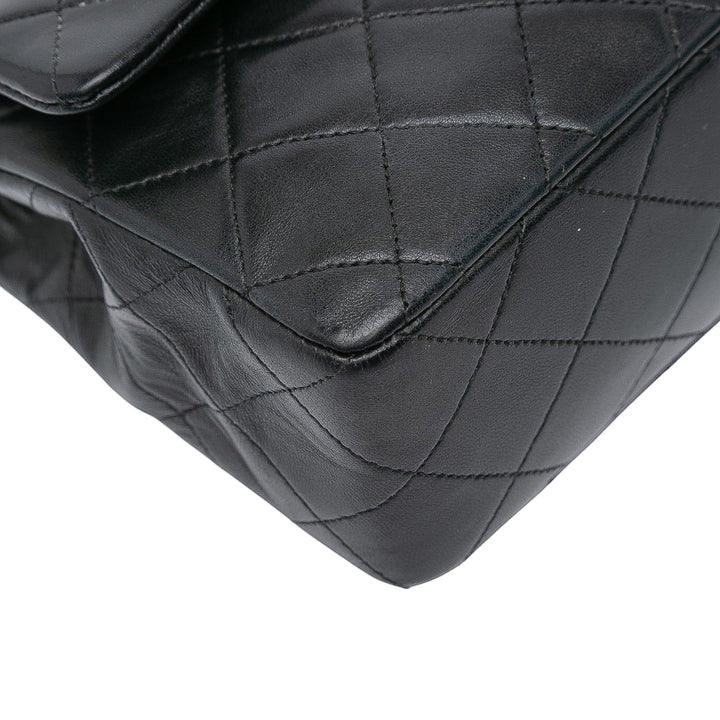 Chanel Small Classic Cuir d’agneau Double rabat Noir – GABY PARIS Authentique