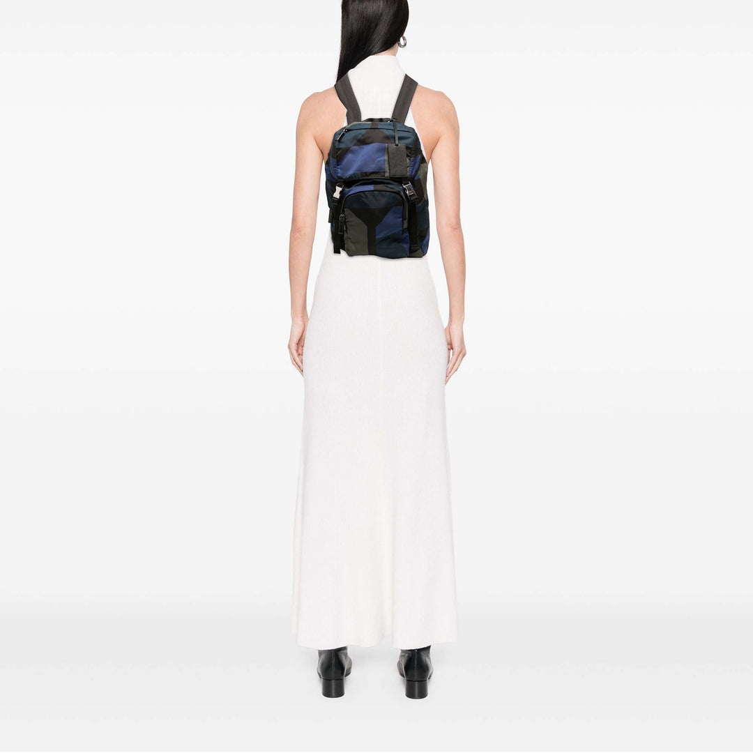 Prada Sac à dos Geometric Tessuto Noir – vue 5 – GABY PARIS