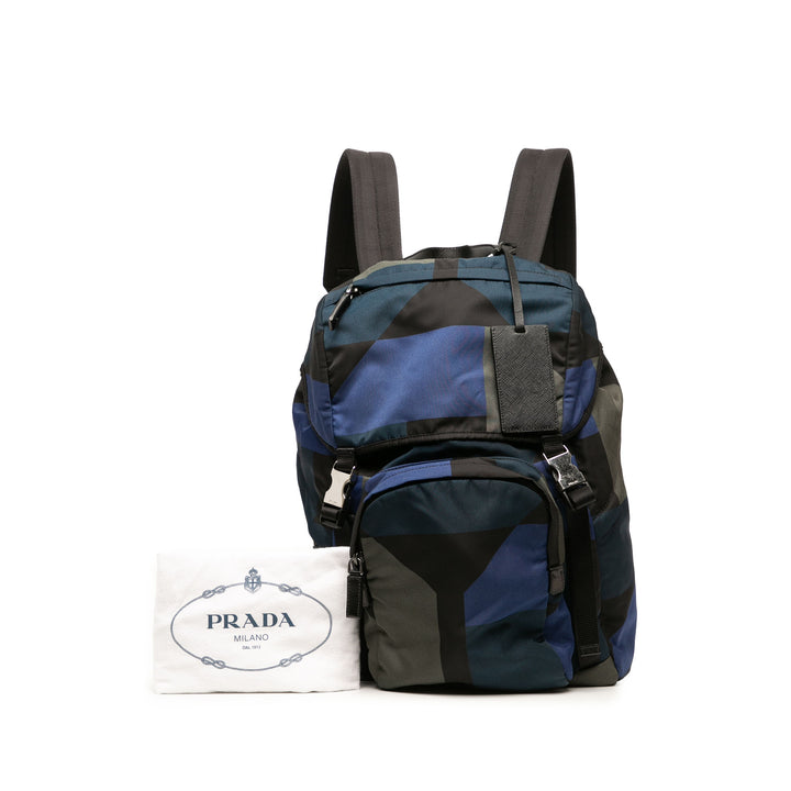 Prada Sac à dos Geometric Tessuto Noir – vue 6 – GABY PARIS