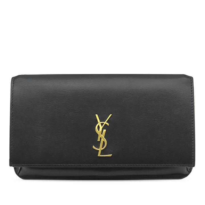 Saint Laurent Smooth Cuir de veau Monogram Cassandre Phone Holder