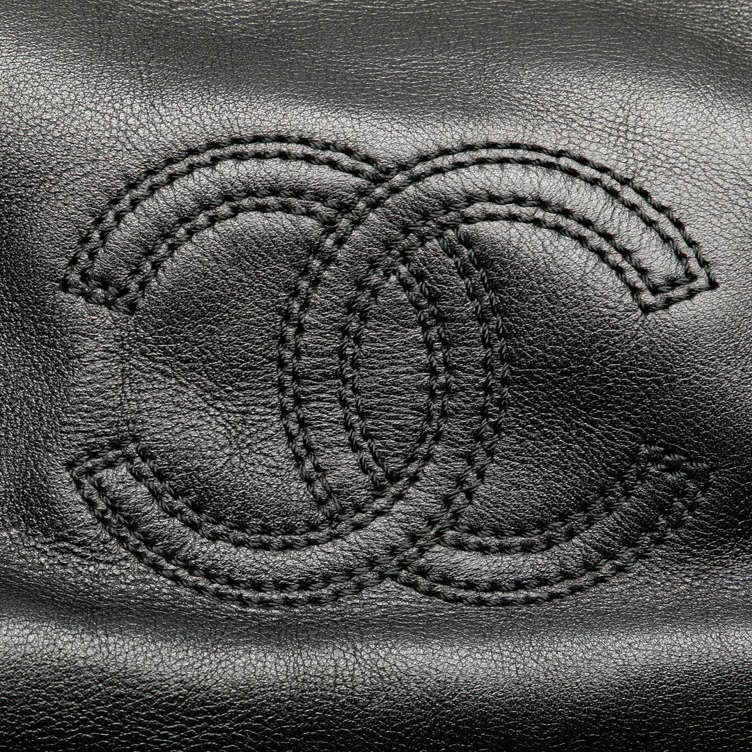 Chanel CC Cuir d’agneau Tortoise Handle Cabas
