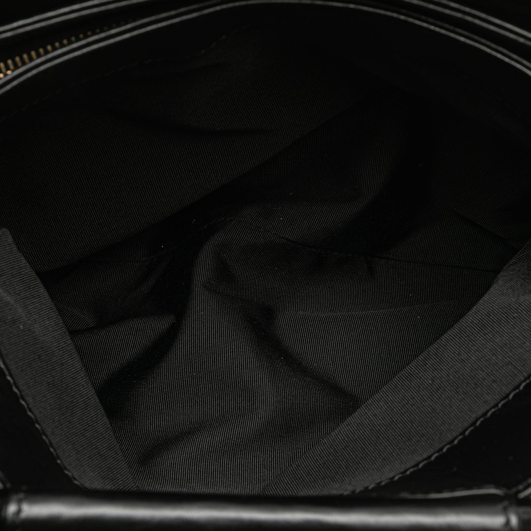 Chanel CC Cuir d’agneau Tortoise Handle Cabas