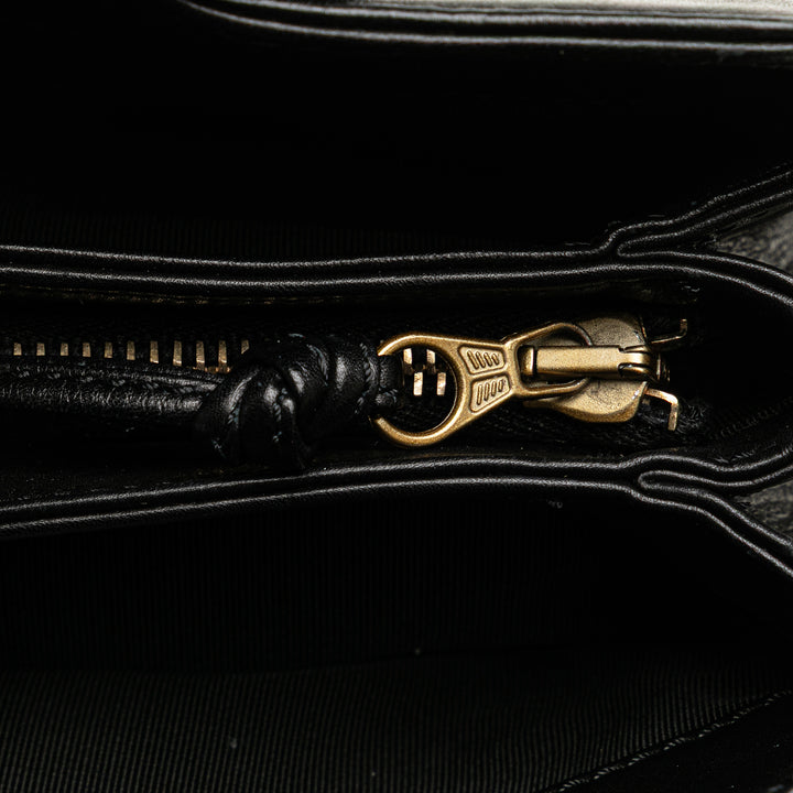 Chanel CC Cuir d’agneau Tortoise Handle Cabas